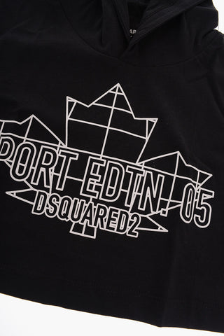 SPORT EDTN.05 Contrasting Printed T-shirt with Hood