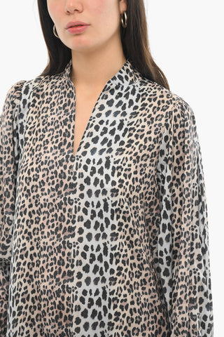 Vestito A Maniche Lunghe CLAIRE Con Stampa Animalier