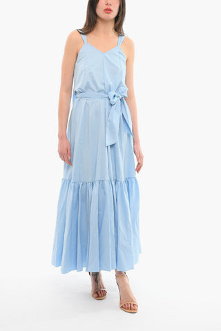 Belted Sleeveless Maxi Dress