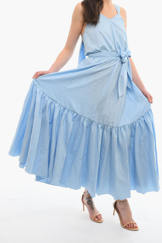 Belted Sleeveless Maxi Dress