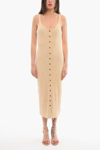 Sleeveless NEDDA Maxi Dress With Front Buttons