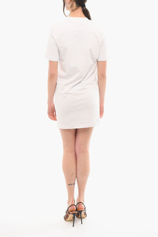 LOVE T-shirt Dress with Rhinestoned Logo