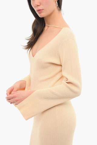 V Neck CHRISTINE Long Sleeved Dress