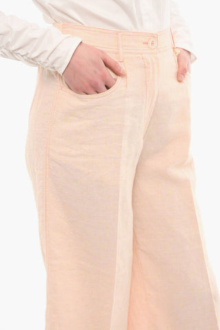 Pantaloni A Vita Alta Con Vita Elasticizzata
