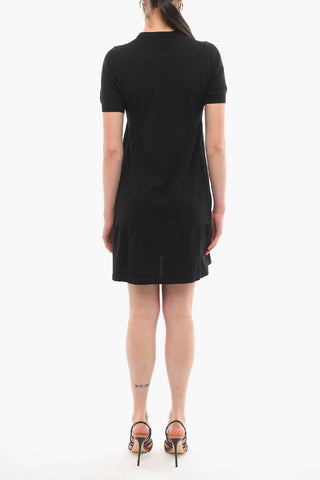 LOVE Embroidered Logo Short Sleeved Knitted Dress