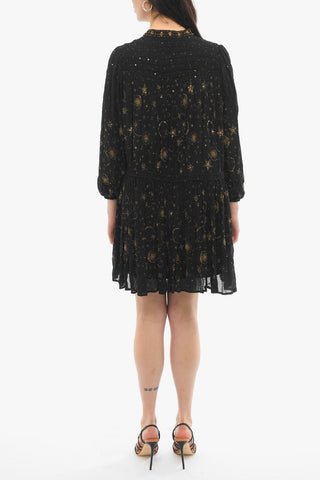 Embroidered ISOBELLA Long Sleeved Dress