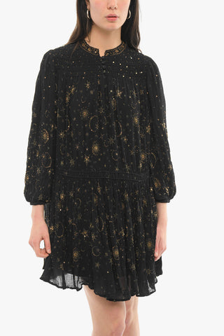 Embroidered ISOBELLA Long Sleeved Dress