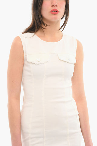 LOVE Sleeveless Bodycon Denim Dress