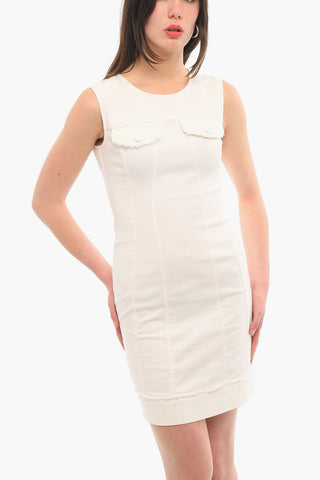LOVE Sleeveless Bodycon Denim Dress