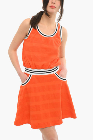 LOVE Vestito Con Vita Elasticizzata E Bande A Contrasto