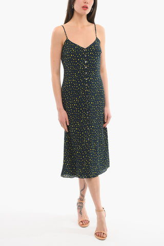Buttoned Printed Sun Dress