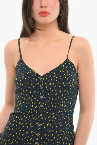 Buttoned Printed Sun Dress