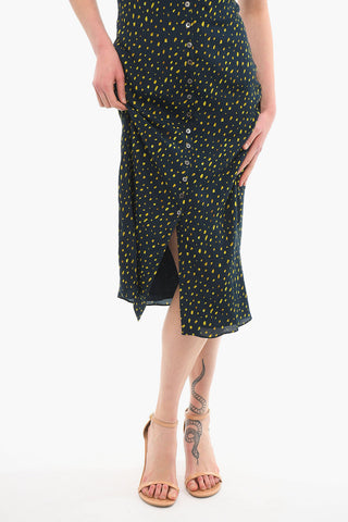 Buttoned Printed Sun Dress