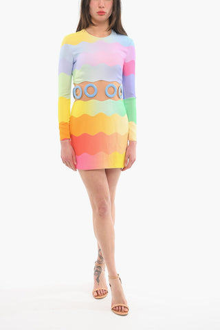 Rainbow Printed Bodycon Dress