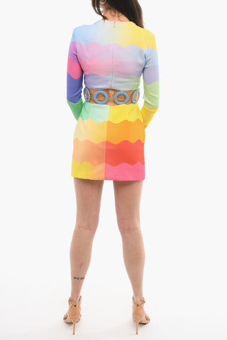 Rainbow Printed Bodycon Dress