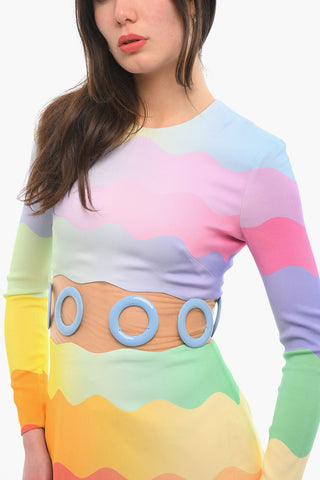 Rainbow Printed Bodycon Dress