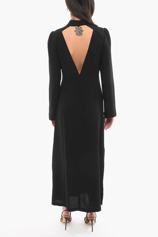 Long Sleeved OLIANA Maxi Dress With Cutouts