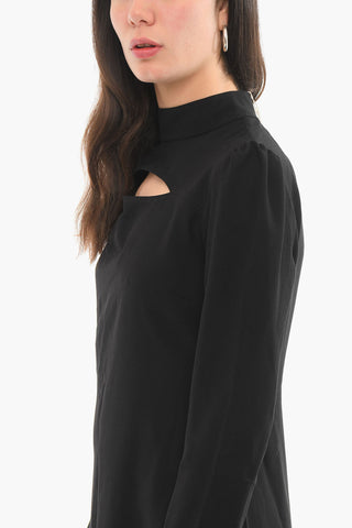 Long Sleeved OLIANA Maxi Dress With Cutouts