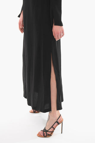 Long Sleeved OLIANA Maxi Dress With Cutouts