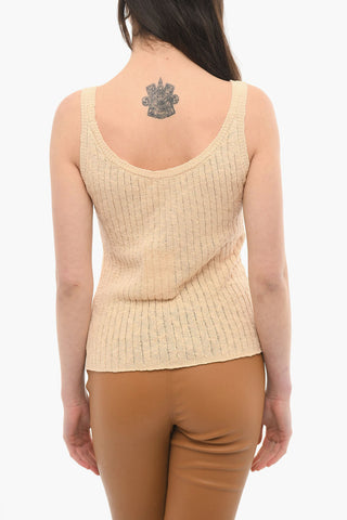 Buttoned Ribbed ORIANNE Top