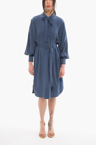 Vestito CORNELIA In Seta Con Cintura