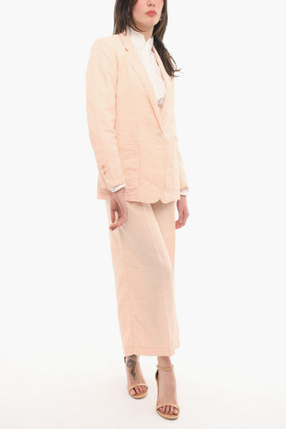 Linen Blend Half-lined Blazer