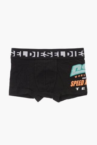 Logoed at the Waist UM-UDAMIEN 3 Pairs of Boxers Set