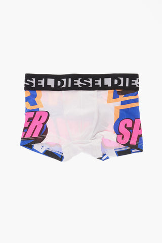 Logoed at the Waist UM-UDAMIEN 3 Pairs of Boxers Set
