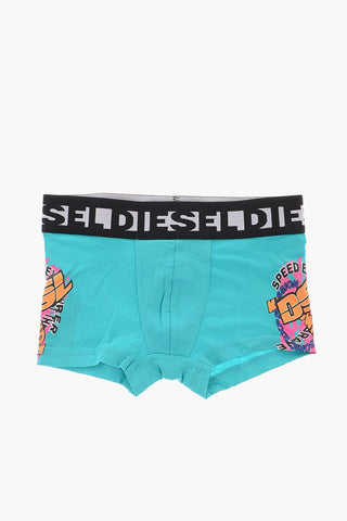 Logoed at the Waist UM-UDAMIEN 3 Pairs of Boxers Set