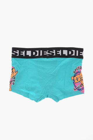 Logoed at the Waist UM-UDAMIEN 3 Pairs of Boxers Set
