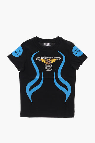 Contrasting Prints TDIEGOSA-ASTARS Crew-Neck T-shirt