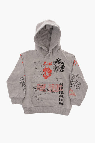 All-Over Printed SUMMERB3 Hoodie with Patch Pocket