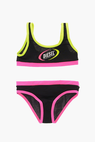 Costume da Bagno Bikini MISICRA con Bordi Fluo