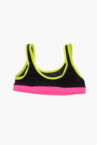 Costume da Bagno Bikini MISICRA con Bordi Fluo