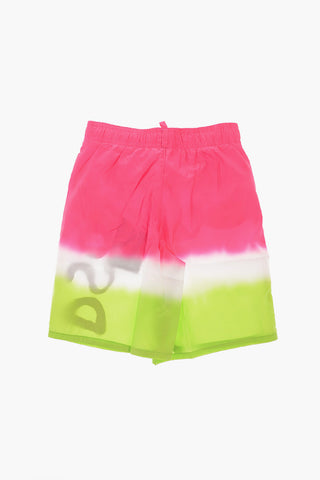 Costume da Bagno Boxer Effetto Sfumato