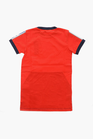Two-Tone DAVIRI Tee Dress with Logo at the Sleeve