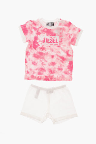 Set SAKI Shorts e T-shirt Effetto Tie Dye