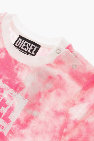 Set SAKI Shorts e T-shirt Effetto Tie Dye