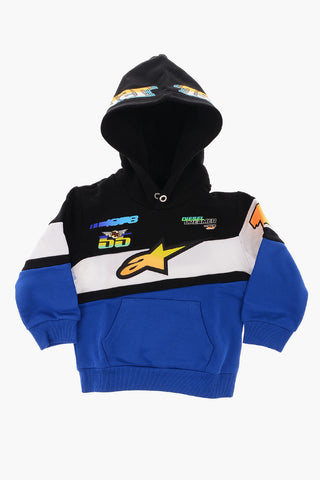 Felpa Hoodie SGIRKUT-ASTARS con Tasca a Toppa