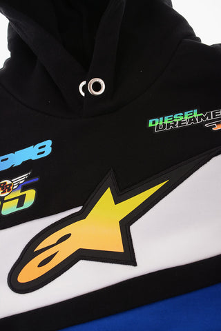 Felpa Hoodie SGIRKUT-ASTARS con Tasca a Toppa