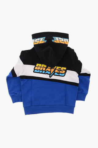 Felpa Hoodie SGIRKUT-ASTARS con Tasca a Toppa