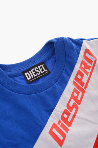 Crew-Neck TROCKY T-shirt with Contrasting Print
