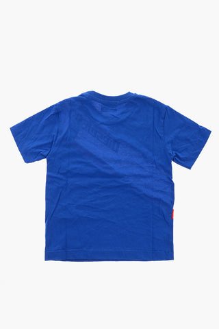 Crew-Neck TROCKY T-shirt with Contrasting Print