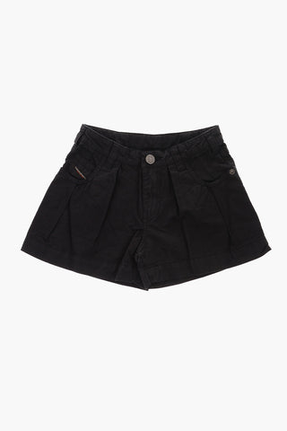 Cotton and Linen PONCIAS Single Pleat Shorts