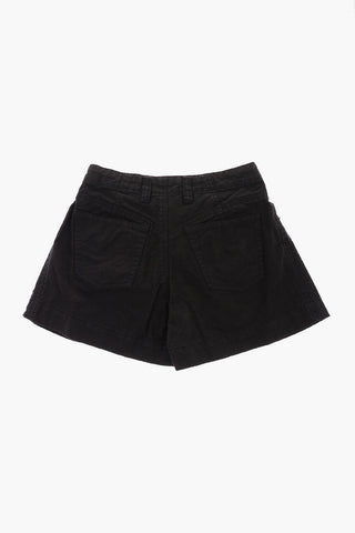 Cotton and Linen PONCIAS Single Pleat Shorts