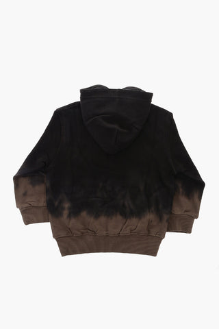 Acid Wash Effect Brushed Cotton SUMMERZIPB1 Sweatshirt