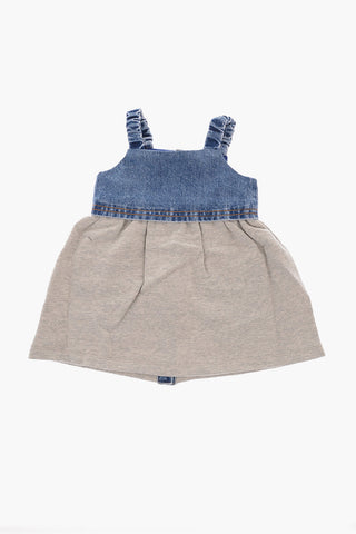 Double Fabric DYERESAB Dress with Double Patch Pockets