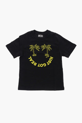 Front Printed Crew-neck TJUSTB64 T-Shirt