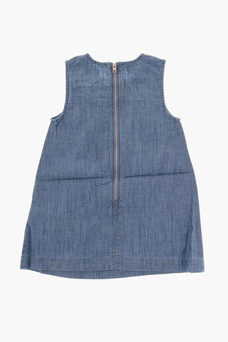 Vestito Shift DILMAB in Denim con Zip Posteriore