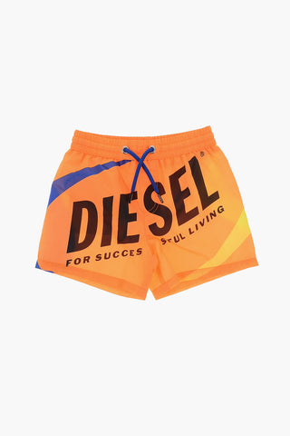 Costume da Bagno Boxer con Maxi Logo Frontale